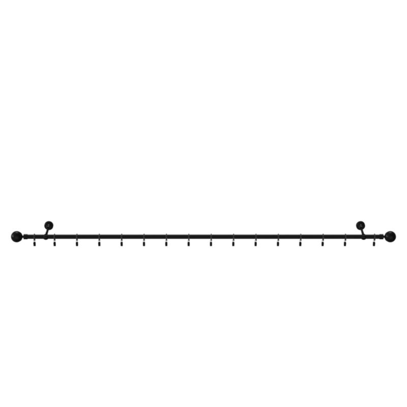 GoodHome Araxosi enkelt gardinstang 19 mm 160 cm kugle mat-sort