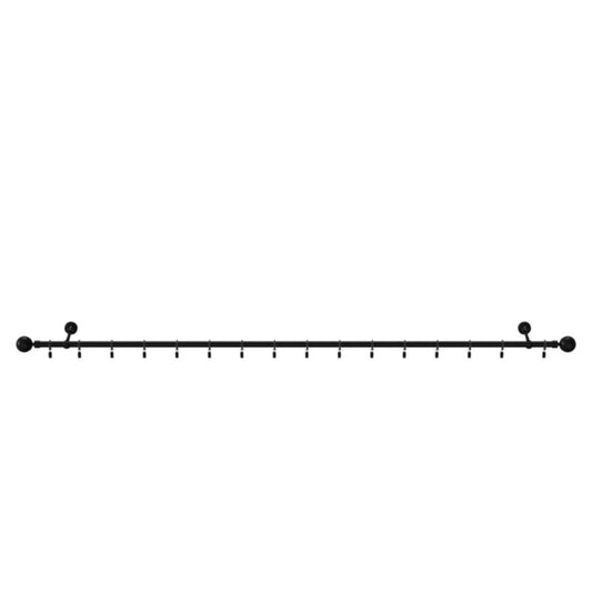 GoodHome Araxosi enkelt gardinstang 19 mm 160 cm kugle mat-sort