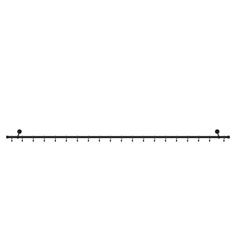 GoodHome Araxosi enkelt gardinstang 19 mm 200 cm mat-sort