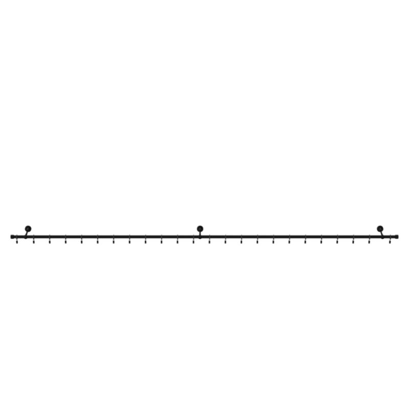GoodHome Araxosi enkelt gardinstang 19 mm 240 cm mat-sort