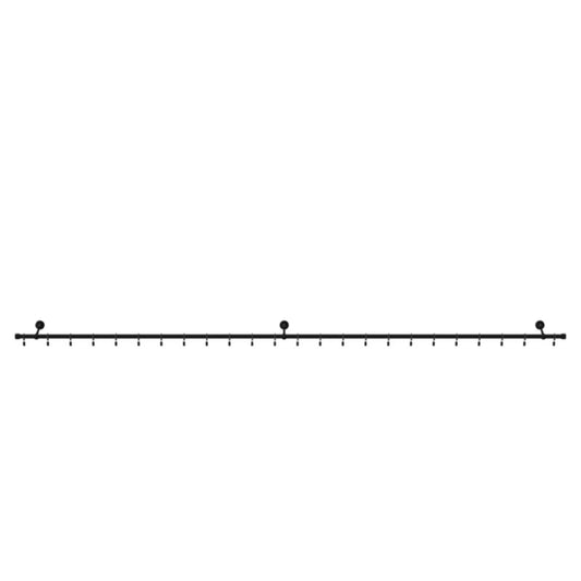 GoodHome Araxosi enkelt gardinstang 19 mm 240 cm mat-sort