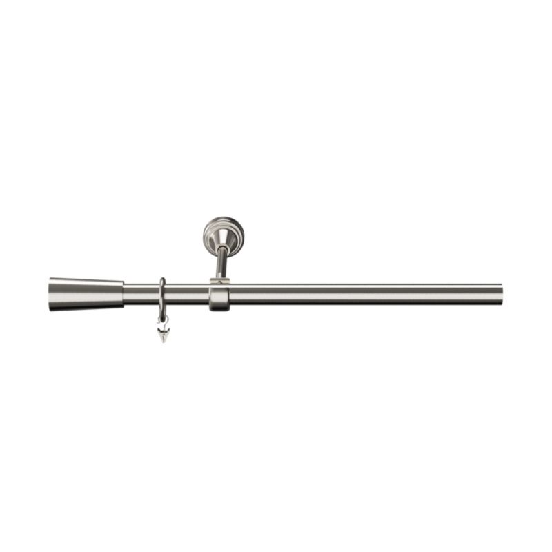 GoodHome Athens enkelt gardinstang 19 mm 160 cm kegle grå