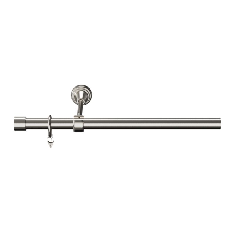 GoodHome Athens enkelt gardinstang 19 mm 160 cm med gråt endestykke