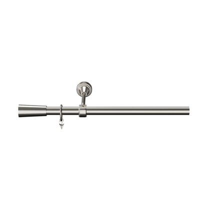 GoodHome Athens enkelt gardinstang 19 mm 240 cm kegle grå