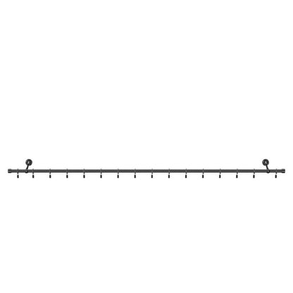 GoodHome Kimlos enkelt gardinstang 19 mm 160 cm med sort endestykke