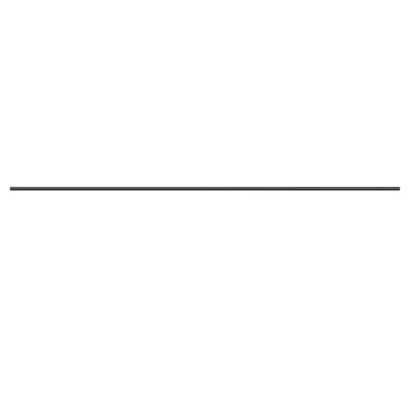 GoodHome Kimlos enkelt gardinstang 19 mm 200 cm med sort endestop