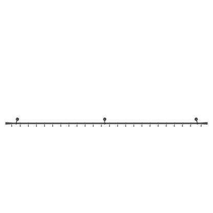 GoodHome Kimlos enkelt gardinstang 19 mm 240 cm konisk sort