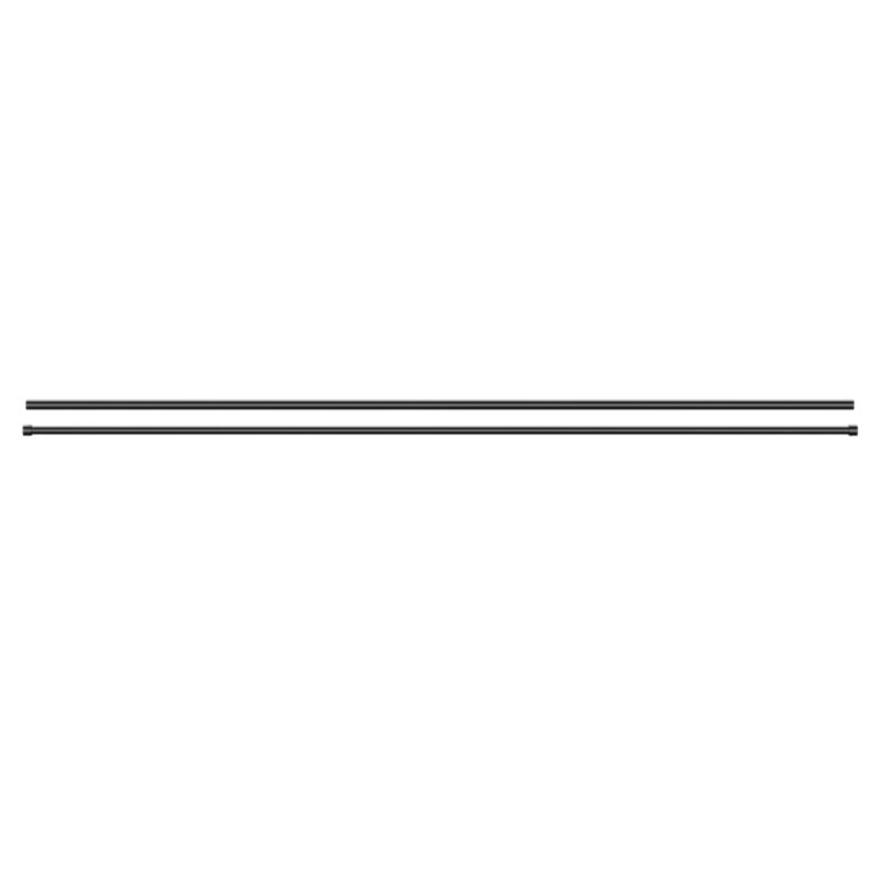 GoodHome Kimlos II enkelt gardinstang 19 mm 160 cm konisk sort