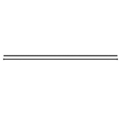 GoodHome Kimlos II enkelt gardinstang 19 mm 160 cm med sort endestykke