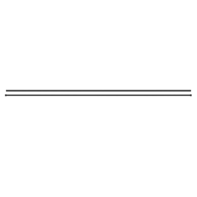 GoodHome Kimlos II enkelt gardinstang 19 mm 200 cm med sort endestykke