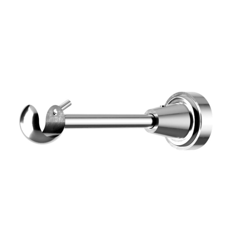 GoodHome Olympe Gala enkelt gardinstang 19 mm 240 cm grå