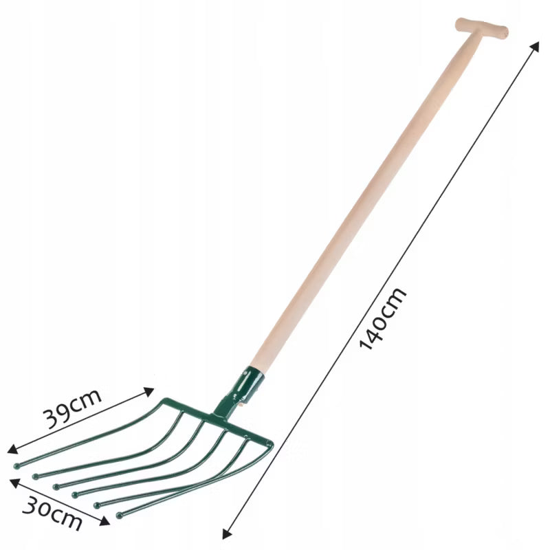 Kartoffelgreb 6 Tænder 140 cm Metal