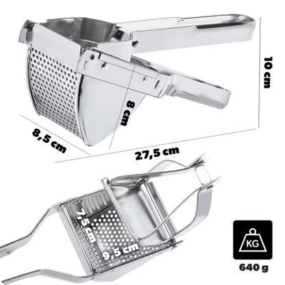 Kartoffelpresser 27,5 cm Galvaniseret Stål Sølv