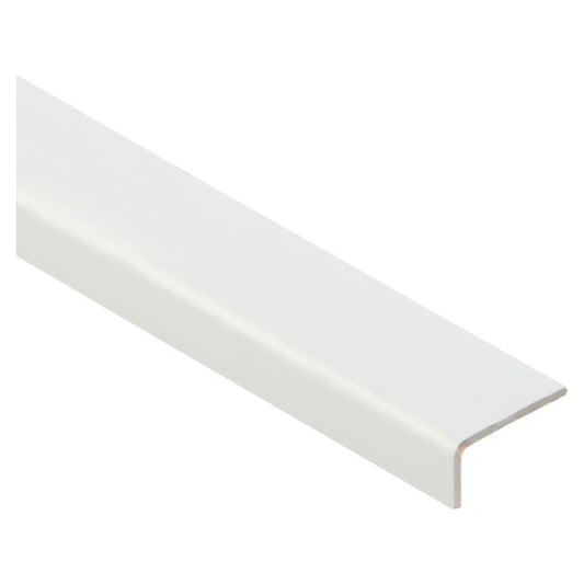 Cezar hjørneprofil 20 x 10 x 1,1 mm 2 m hvid PVC