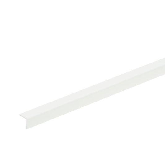 PVC-vinkel 10 x 10 x 2400 mm hvid