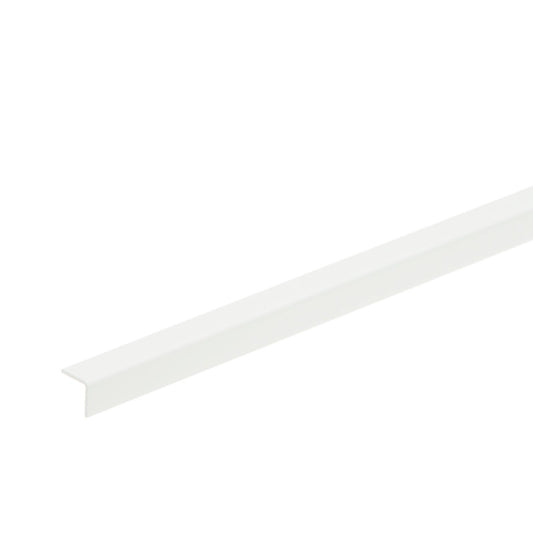 Hjørneliste PVC 10 × 10 × 2400 mm – Hvid
