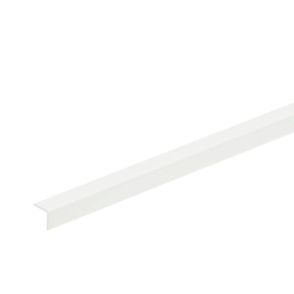 Hjørneliste PVC 10 × 10 × 2400 mm – Hvid