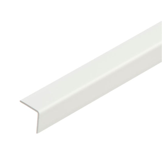 PVC-vinkel 15 x 15 x 2400 mm hvid