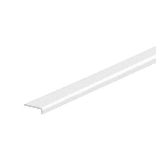 PVC-vinkelprofil 16 x 0,5 x 2400 mm hvid