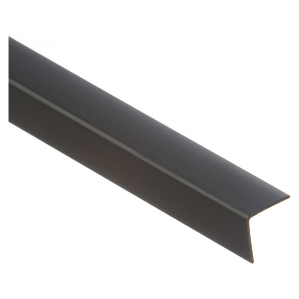 PVC-vinkel Cezar 15 x 15 x 1,1 mm 1 m sort