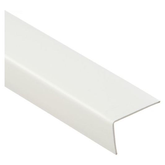 PCV-vinkelprofil Cezar 30 x 20 x 1,1 mm 2 m hvid