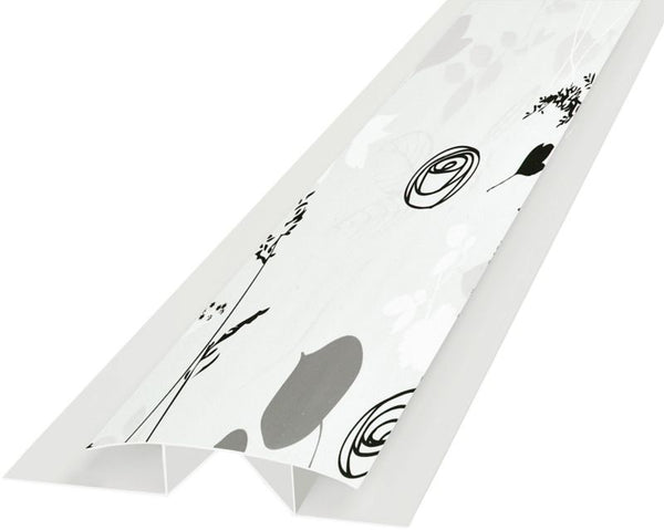 Universel PVC-vinkel 2700 mm grå eng