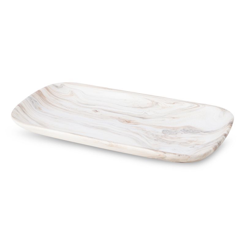 Keramisk Fad 30x16 cm Hvid Beige