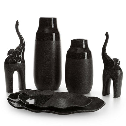 Keramisk Fad Mandi 01 41x26 cm Stålgrå