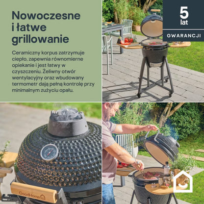 Keramisk Grill Kamado 18 Sort