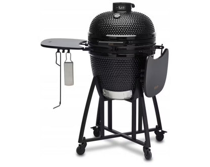Keramisk Kamado Grill 54 cm Sort med Vogn
