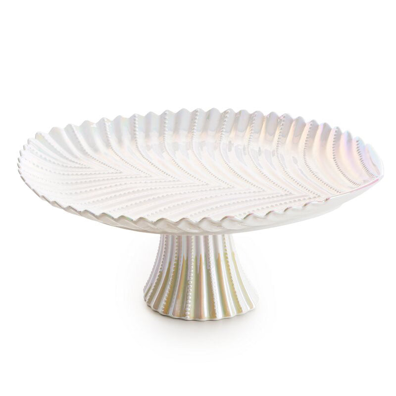 Keramisk Opsats Nela 39x31x17 cm Perlemor