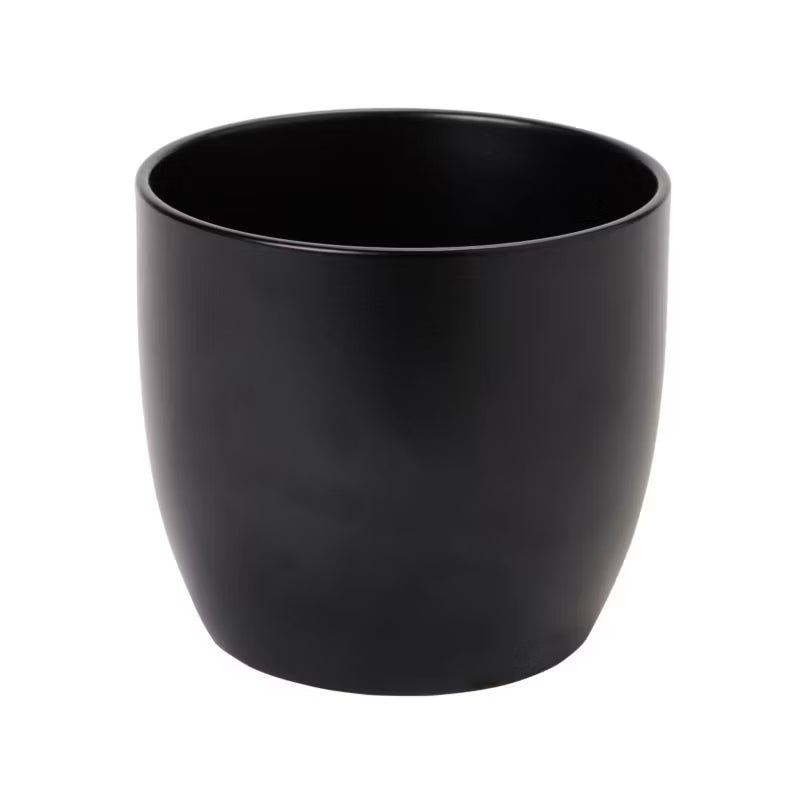 Keramisk Urtepotteskjuler Ø14 cm Sort