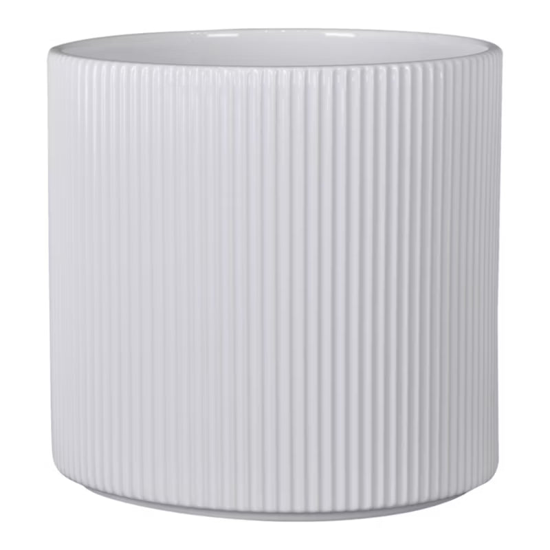 Keramisk Urtepotteskjuler 16 cm Hvid