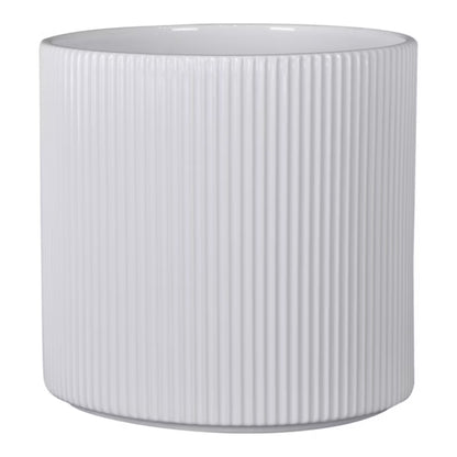 Keramisk Urtepotteskjuler 16 cm Hvid