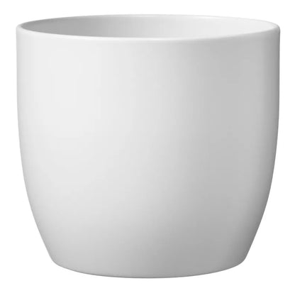 Keramisk Urtepotteskjuler Rund 19 cm Hvid