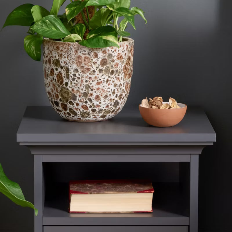 Keramisk Urtepotteskjuler Ø20 cm Antik Brun