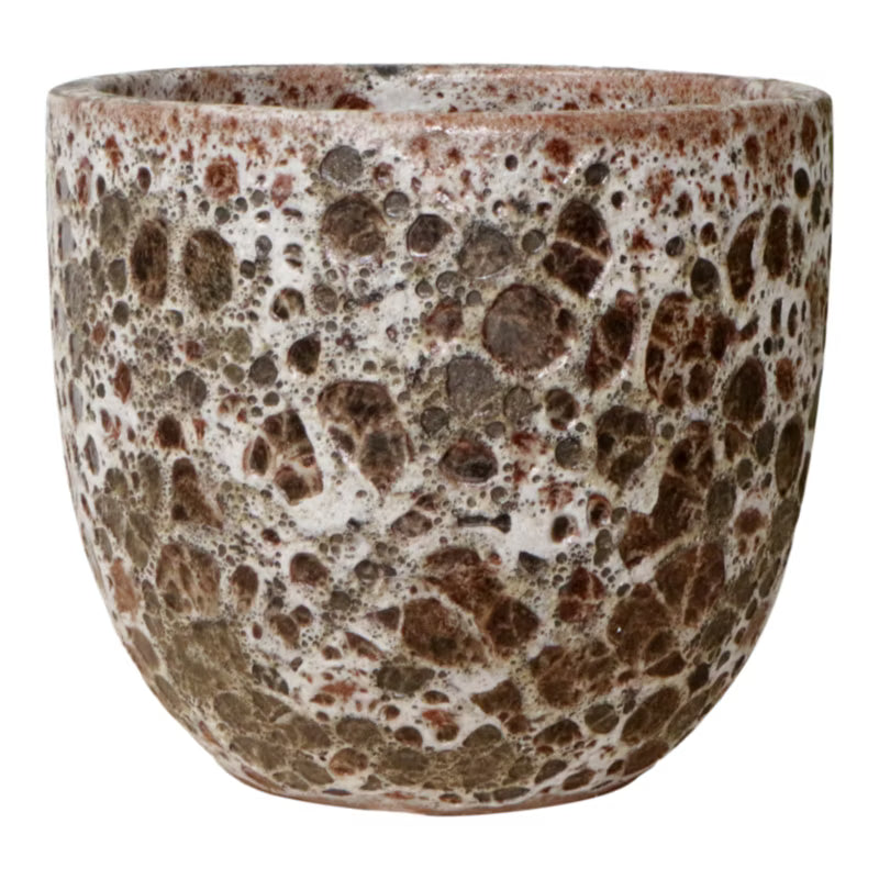Keramisk Urtepotteskjuler Ø20 cm Antik Brun