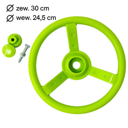 Limonengrøn rat til legeplads 4iQ Group med tilbehør, 1 stk.