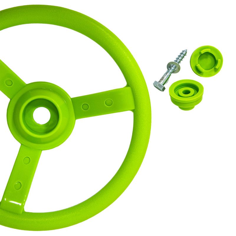 Limonengrøn rat til legeplads 4iQ Group med tilbehør, 1 stk.