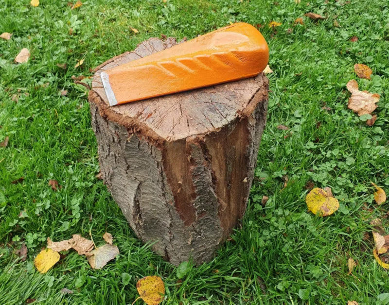 Kile til Brændekløvning Vredet Stål 2,25 kg Orange