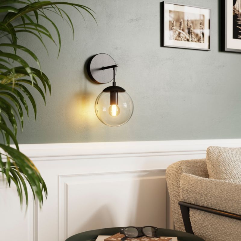 GoodHome Dacite væglampe 1 x E14 sort