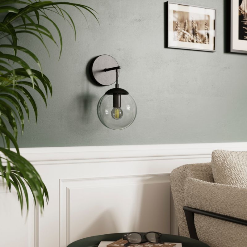 GoodHome Dacite væglampe 1 x E14 sort