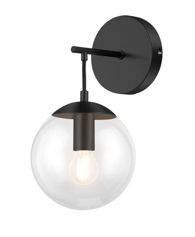 GoodHome Dacite væglampe 1 x E14 sort
