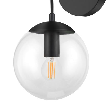 GoodHome Dacite væglampe 1 x E14 sort