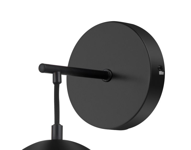GoodHome Dacite væglampe 1 x E14 sort
