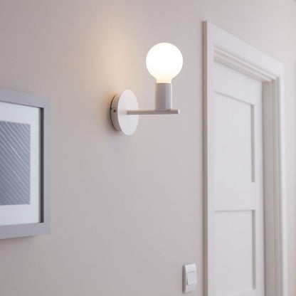 GoodHome Darrah 1-punkts væglampe E27 hvid