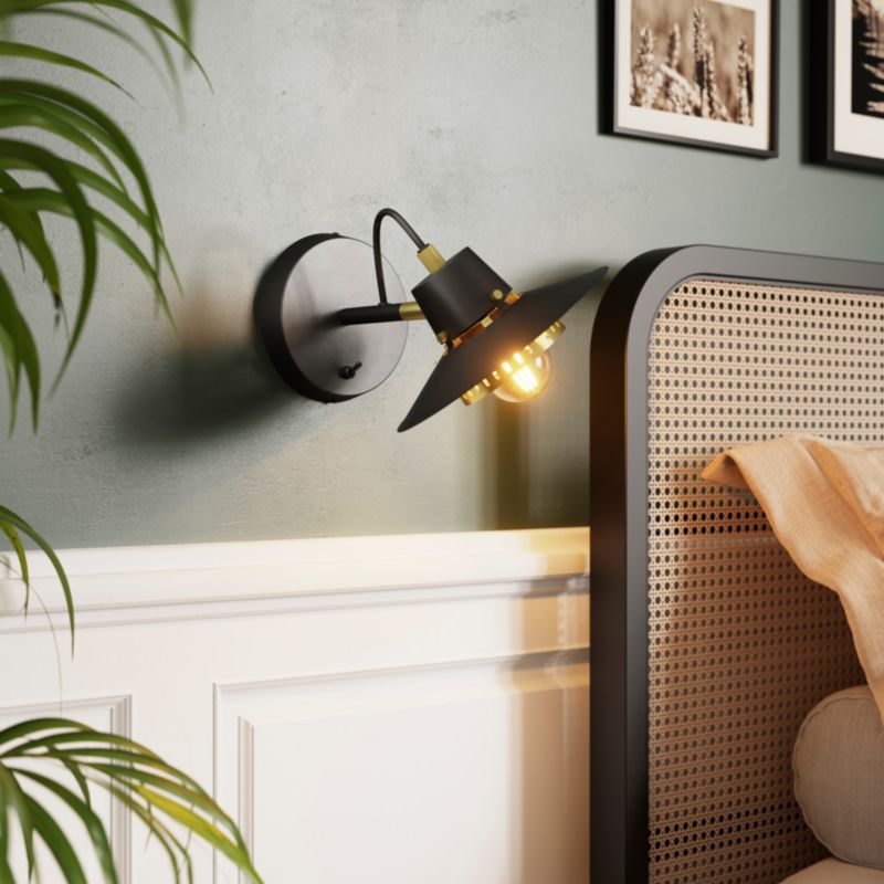 GoodHome Delagoa væglampe 1 x E27 mat-sort