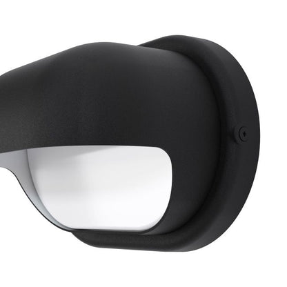 Væglampe Helmet 650 lm IP44 Sort