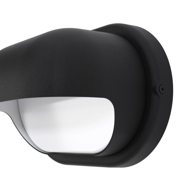 Væglampe Helmet 650 lm IP44 Sort
