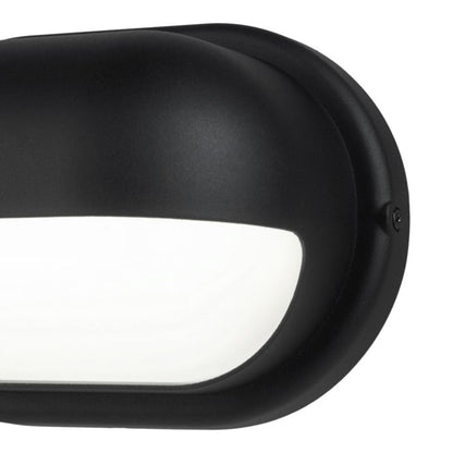 Væglampe Helmet 650 lm IP44 Sort